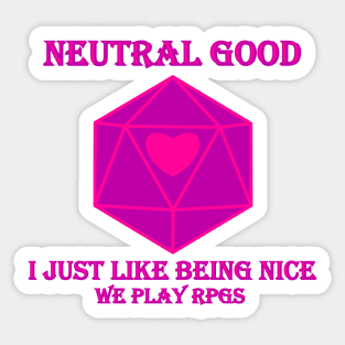 Neutral Good Sticker